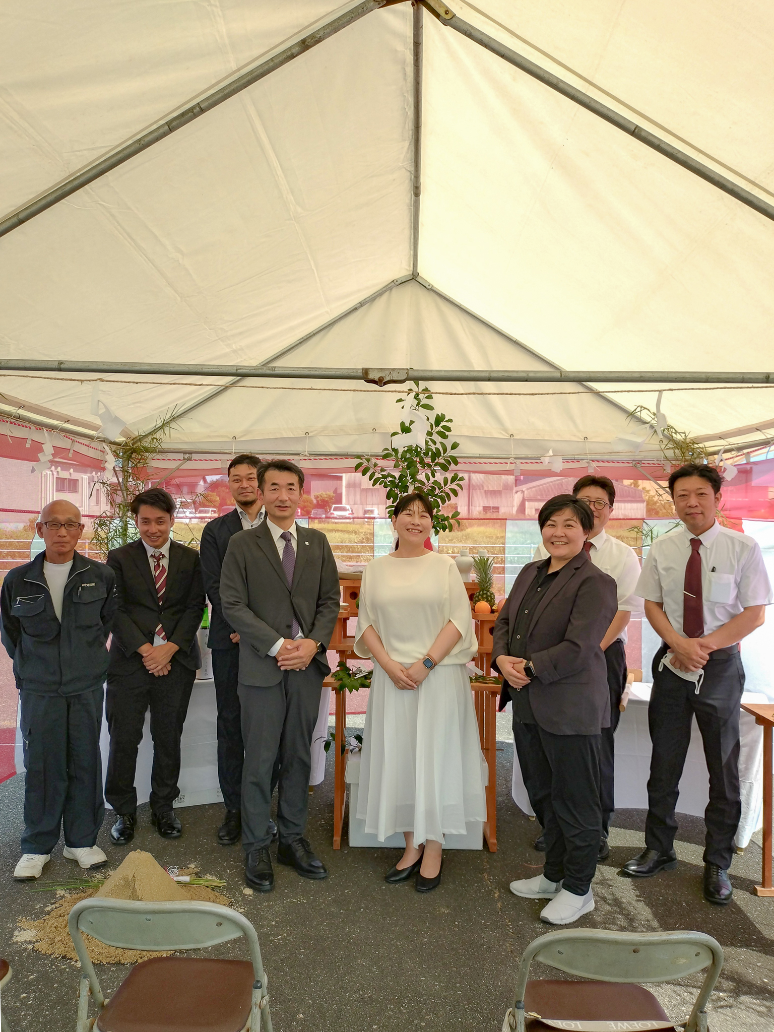 【特建事業部】コープ葬祭様長門店 安置室兼斎場新築工事の地鎮祭を行いました